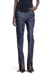 Mugler Woman Blue Jeans In Blue