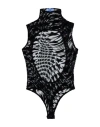 Mugler Woman Bodysuit Black Size 10 Polyamide, Elastane In Black