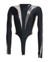 Mugler Illusion Shaping Bodysuit In Black