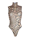 Mugler Woman Bodysuit Black Size 8 Polyamide, Elastane