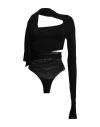 Mugler Women's Mesh Body Top In Black