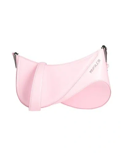Mugler Woman Cross-body Bag Pink Size - Leather