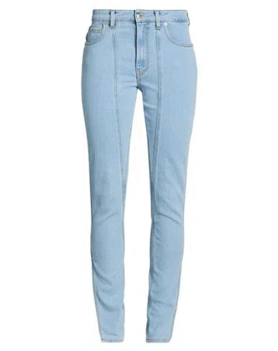 Mugler Woman Jeans Blue Size 26w-27l Cotton, Elastane