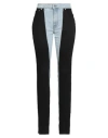 Mugler Woman Jeans Blue Size 30 Cotton, Elastomultiester, Elastane In Blue