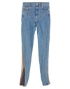 Mugler Woman Jeans Blue Size 8 Cotton, Elastomultiester, Polyamide, Polyester