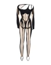 Mugler Woman Jumpsuit Black Size 12 Polyamide, Elastane