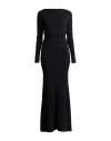 Mugler Woman Maxi Dress Black Size 6 Viscose, Elastane In Black