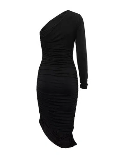 Mugler Woman Maxi Dress Black Size 8 Recycled Polyamide, Elastane