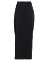 Mugler Woman Maxi Skirt Black Size 8 Viscose, Elastane In Black