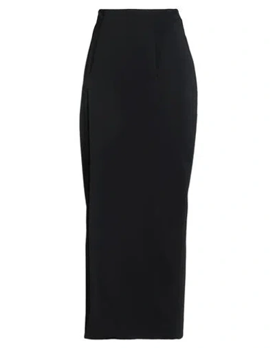 Mugler Woman Maxi Skirt Black Size 8 Viscose, Elastane