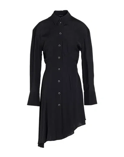 Mugler Woman Midi Dress Black Size 6 Viscose