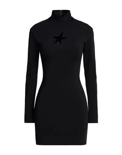 Mugler Woman Mini Dress Black Size 2 Recycled Polyamide, Elastane