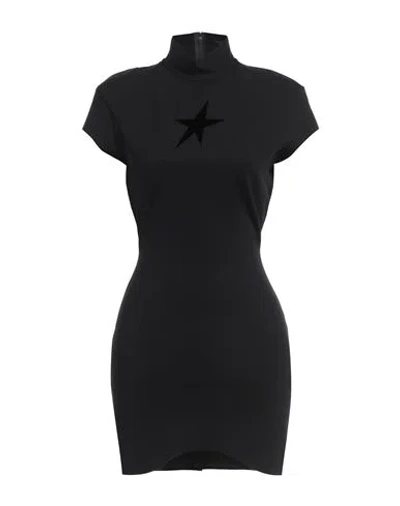Mugler Woman Mini Dress Black Size 4 Polyamide, Elastane