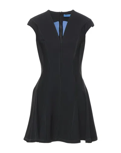 Mugler Short Dresses In Black