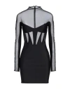 Mugler Woman Mini Dress Black Size 12 Polyamide, Elastane In Black
