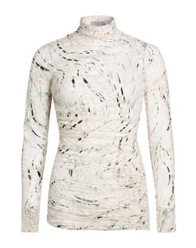 Mugler Woman Mini Dress White Size 4 Viscose, Polyamide In Neutral