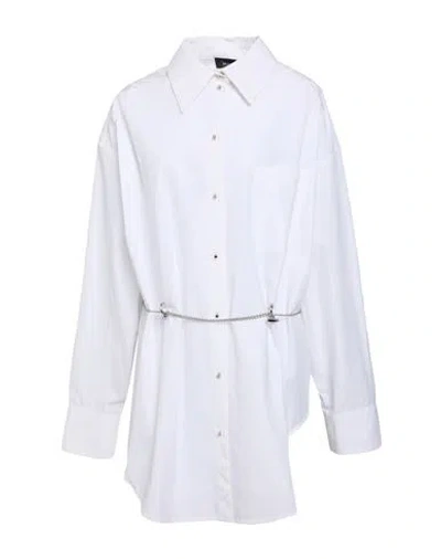 Mugler Woman Mini Dress White Size 6 Cotton