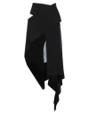 Mugler Woman Mini Skirt Black Size 12 Silk, Polyester, Viscose, Elastane, Polyamide In Black