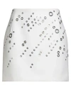 Mugler Woman Mini Skirt Ivory Size 6 Virgin Wool