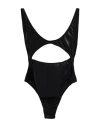 Mugler Woman One-piece Swimsuit Black Size 8 Polyamide, Elastane In Black