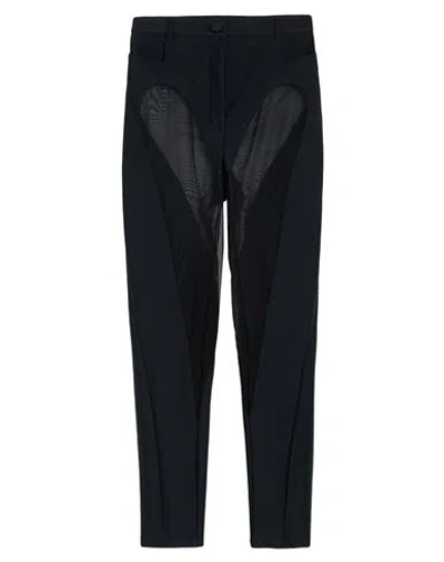 Mugler Woman Pants Black Size 12 Polyamide, Elastane