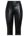 Mugler Woman Pants Black Size 14 Polyester, Polyurethane, Rubber In Black