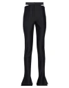 Mugler Cutout Scuba Mid-rise Flared Pants In Black