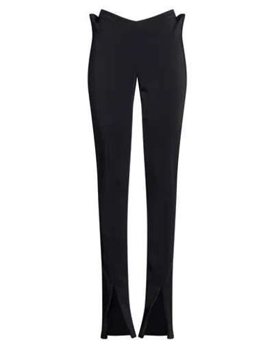 Mugler Woman Pants Black Size 6 Viscose, Elastane