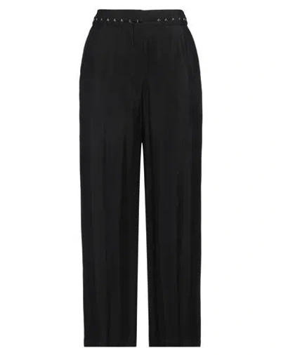 Mugler Woman Pants Black Size 6 Viscose, Virgin Wool