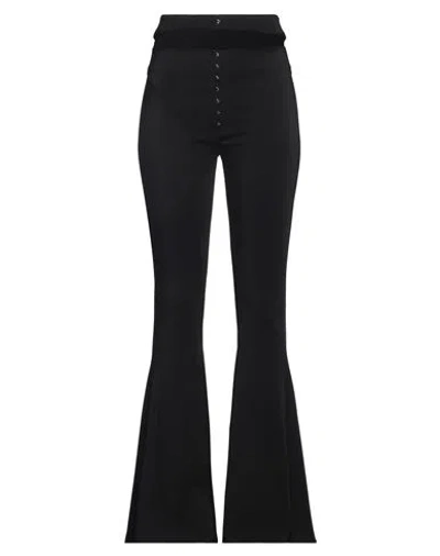 Mugler Woman Pants Black Size 8 Viscose, Elastane