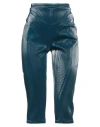 Mugler Woman Pants Deep Teal Size 14 Polyester, Polyurethane, Rubber