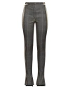 Mugler Woman Pants Khaki Size 6 Polyester, Viscose, Elastane