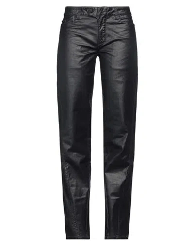 Mugler Woman Pants Midnight Blue Size 29 Cotton