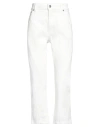 Mugler Seam-detail Straight-leg Jeans In White