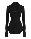 Mugler Woman Shirt Black Size 8 Viscose, Elastane In Black