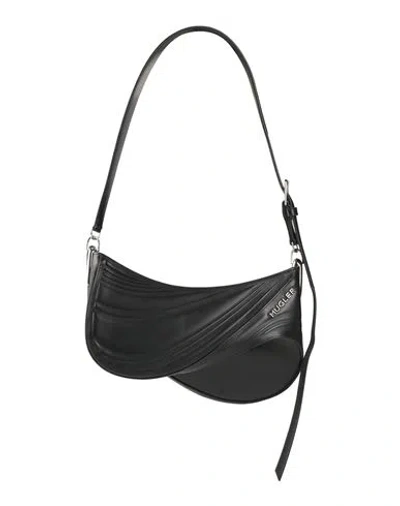 MUGLER MUGLER WOMAN SHOULDER BAG BLACK SIZE - LEATHER