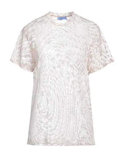 Mugler Woman T-shirt Beige Size 4 Polyamide, Elastane