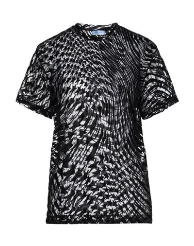 Mugler Woman T-shirt Black Size 4 Polyamide, Elastane