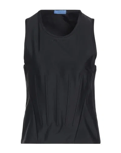 Mugler Woman Top Black Size 4 Polyamide, Elastane