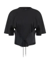 Mugler Woman T-shirt Black Size L Cotton, Polyamide, Elastane In Black