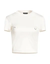 Mugler Woman T-shirt White Size Xs Cotton