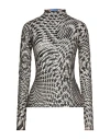 Mugler Woman Top Black Size 4 Polyamide, Elastane In Black