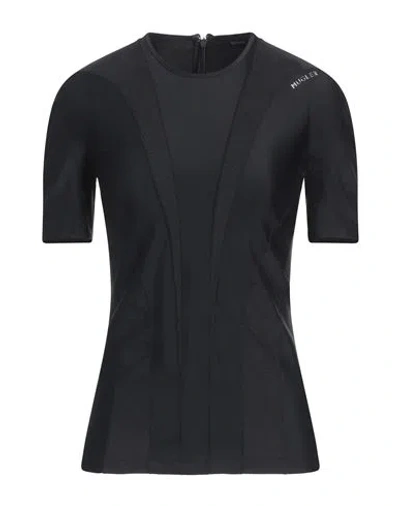Mugler Woman Top Black Size 4 Polyamide, Elastane, Polyurethane