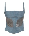 Mugler Cowboy Corset Suspender In Blue