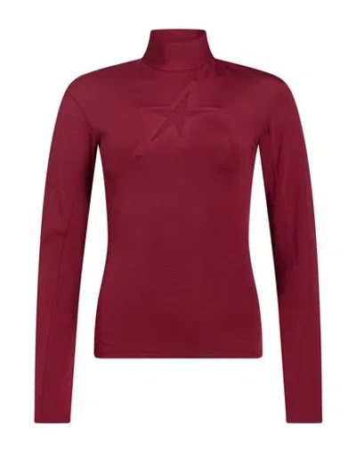 Mugler Woman Top Burgundy Size 2 Polyamide, Elastane