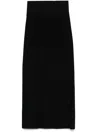 Mugler Classic Black Midi Dress By  In Black