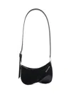 Mugler Black Cotton Curve Bag In Black