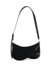 Mugler Black Cotton Curve Bag In Black