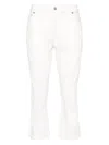 Mugler Spiral Slit Skinny Jeans - Women's - Cotton/elastane In White