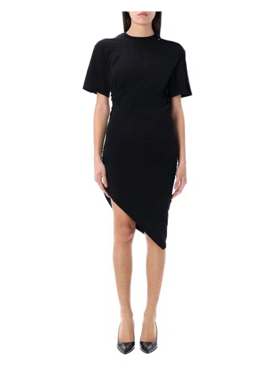 MUGLER WOMEN'S DRAPED PIERCED DAY DRESS